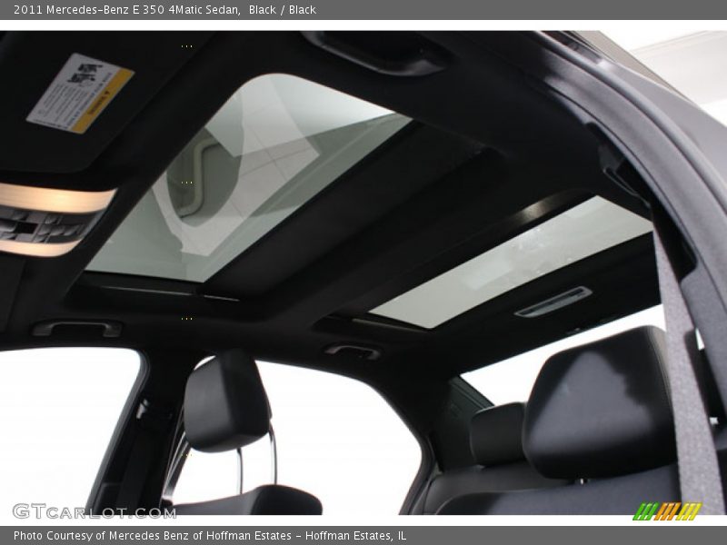 Black / Black 2011 Mercedes-Benz E 350 4Matic Sedan