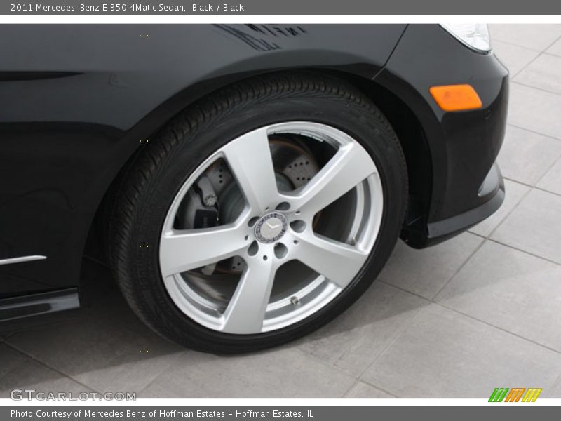 Black / Black 2011 Mercedes-Benz E 350 4Matic Sedan