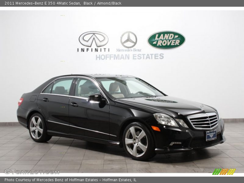 Black / Almond/Black 2011 Mercedes-Benz E 350 4Matic Sedan