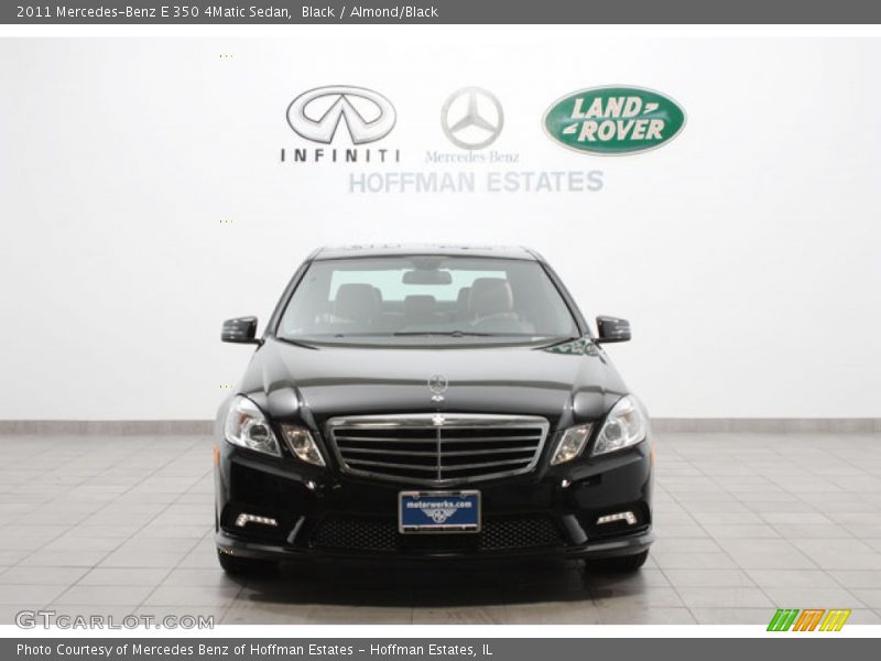 Black / Almond/Black 2011 Mercedes-Benz E 350 4Matic Sedan