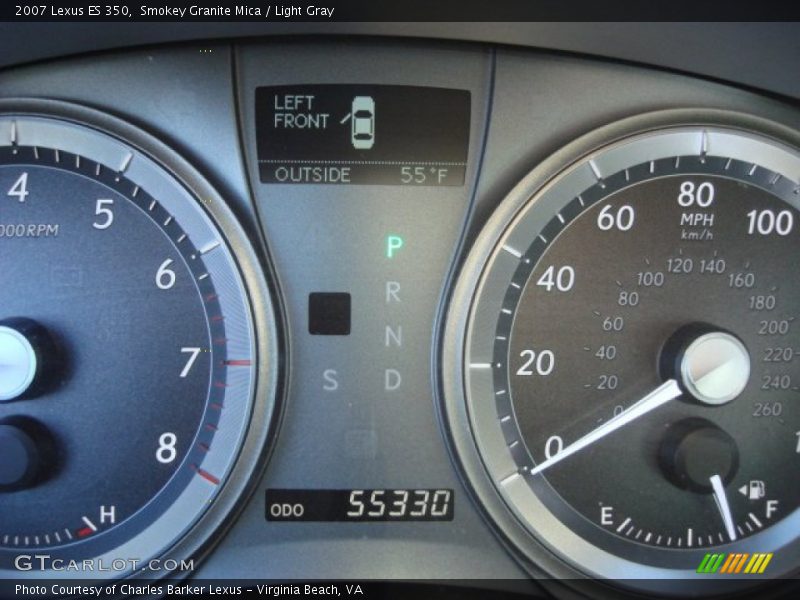 Smokey Granite Mica / Light Gray 2007 Lexus ES 350