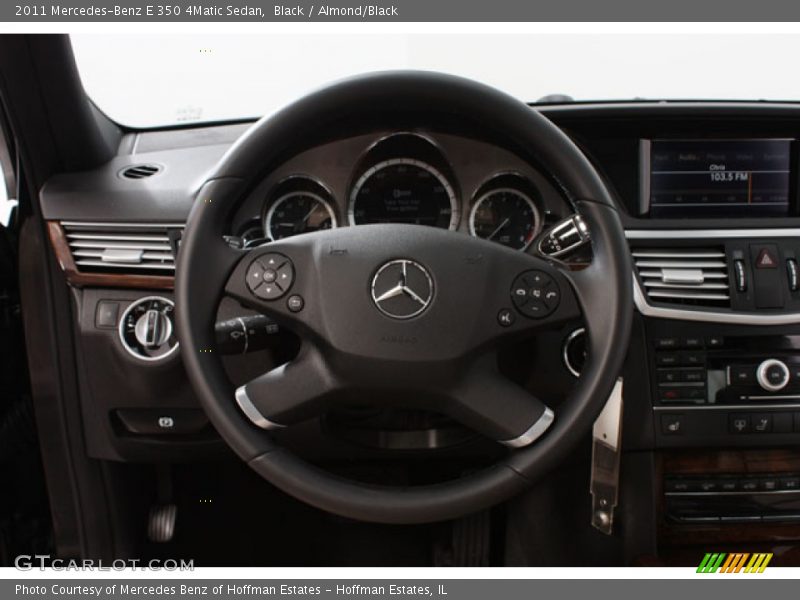 Black / Almond/Black 2011 Mercedes-Benz E 350 4Matic Sedan