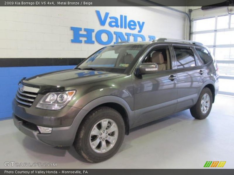 Metal Bronze / Beige 2009 Kia Borrego EX V6 4x4