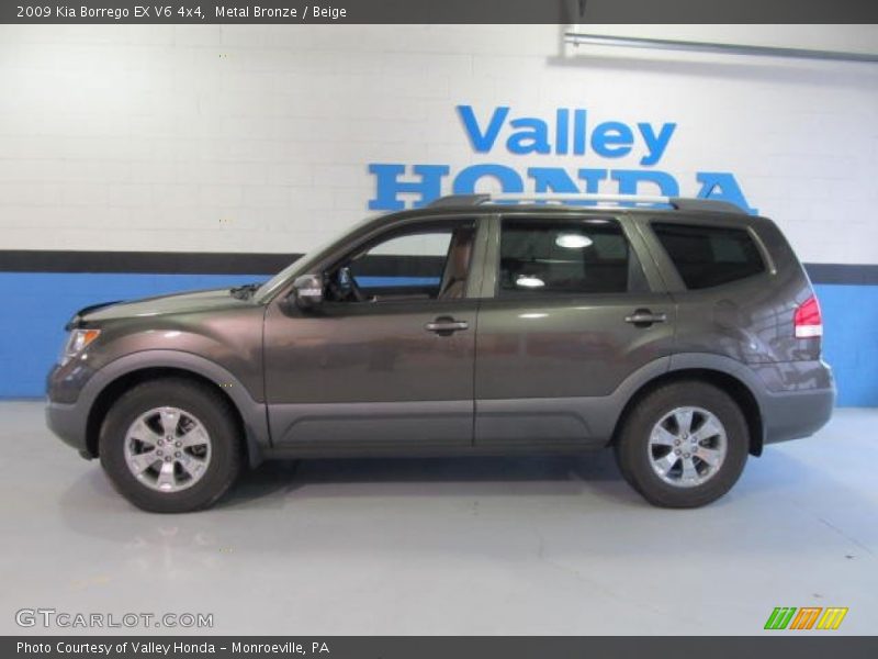 Metal Bronze / Beige 2009 Kia Borrego EX V6 4x4
