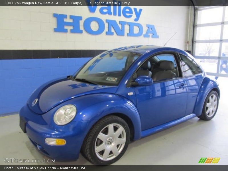 Blue Lagoon Metallic / Grey 2003 Volkswagen New Beetle GLS 1.8T Coupe