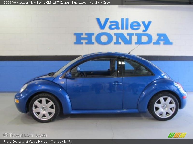 Blue Lagoon Metallic / Grey 2003 Volkswagen New Beetle GLS 1.8T Coupe