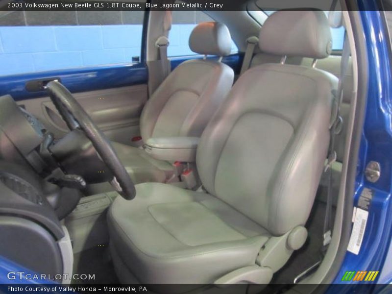 Blue Lagoon Metallic / Grey 2003 Volkswagen New Beetle GLS 1.8T Coupe