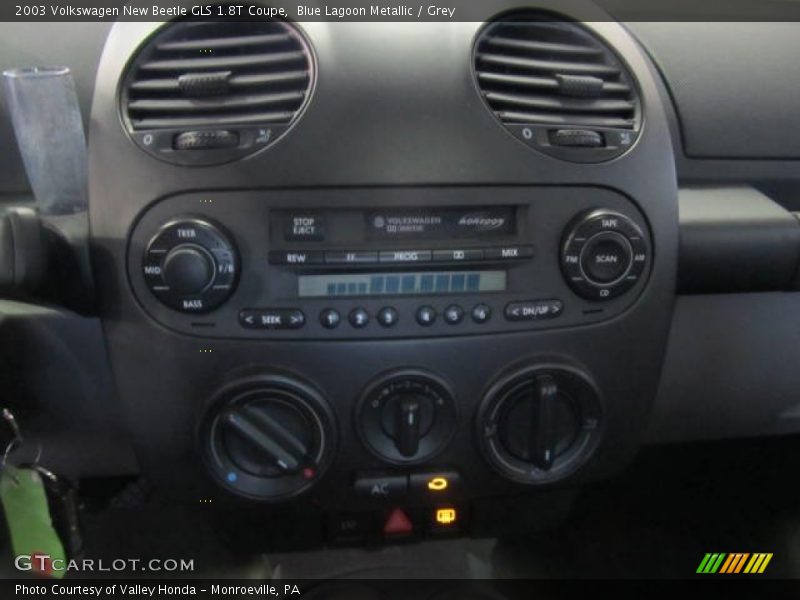 Blue Lagoon Metallic / Grey 2003 Volkswagen New Beetle GLS 1.8T Coupe