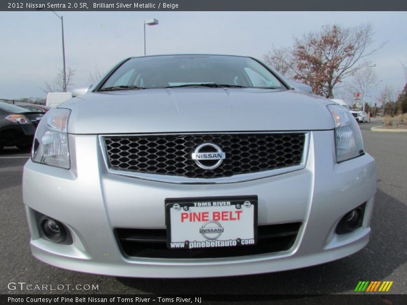 Brilliant Silver Metallic / Beige 2012 Nissan Sentra 2.0 SR