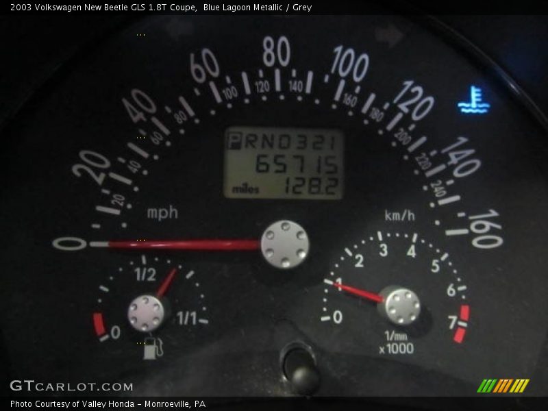 Blue Lagoon Metallic / Grey 2003 Volkswagen New Beetle GLS 1.8T Coupe