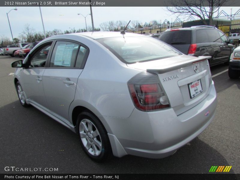 Brilliant Silver Metallic / Beige 2012 Nissan Sentra 2.0 SR