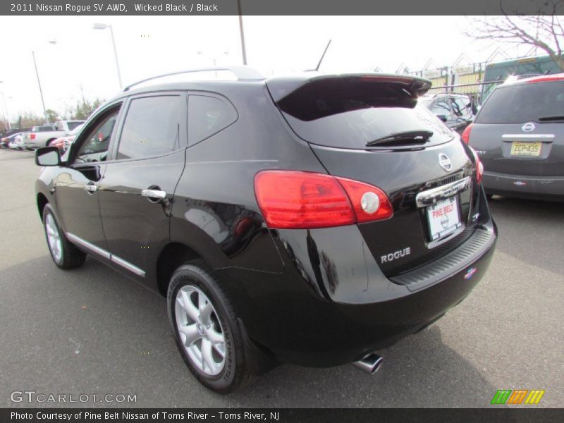 Wicked Black / Black 2011 Nissan Rogue SV AWD