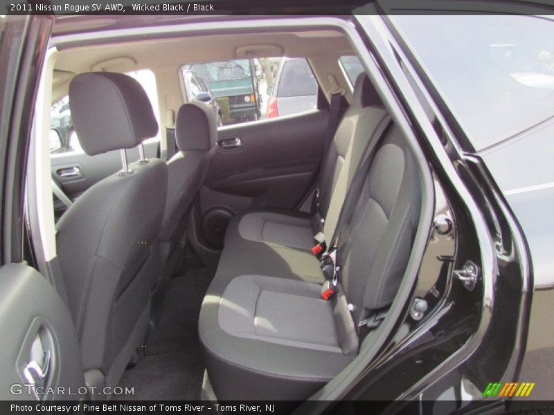 Wicked Black / Black 2011 Nissan Rogue SV AWD