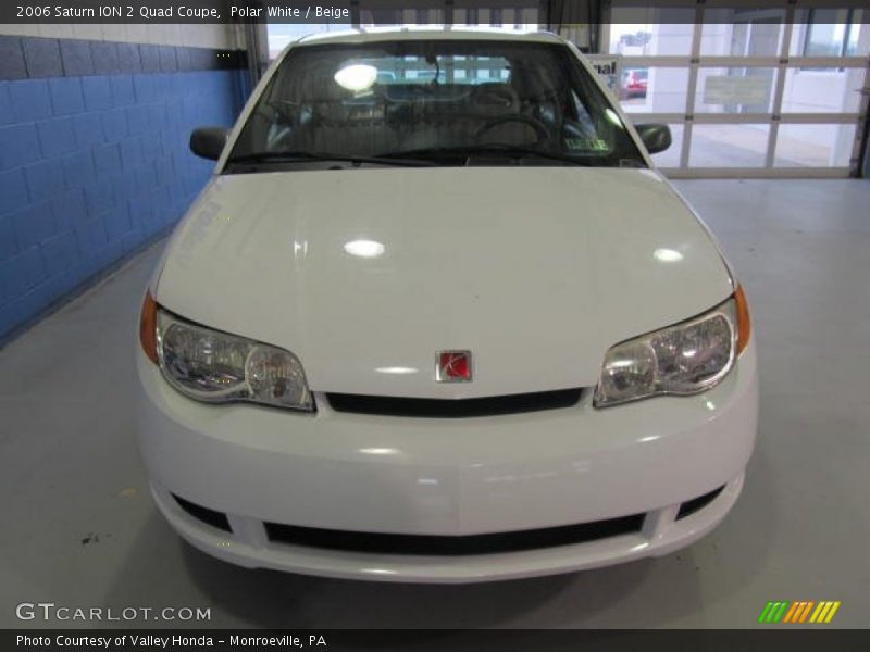 Polar White / Beige 2006 Saturn ION 2 Quad Coupe