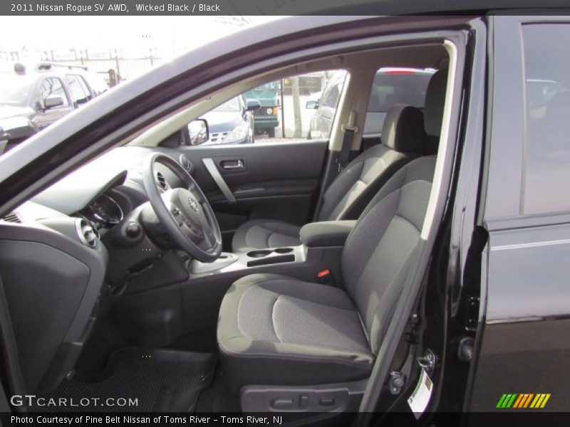 Wicked Black / Black 2011 Nissan Rogue SV AWD