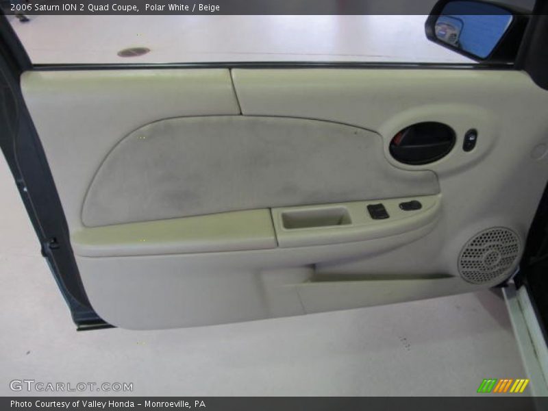 Polar White / Beige 2006 Saturn ION 2 Quad Coupe