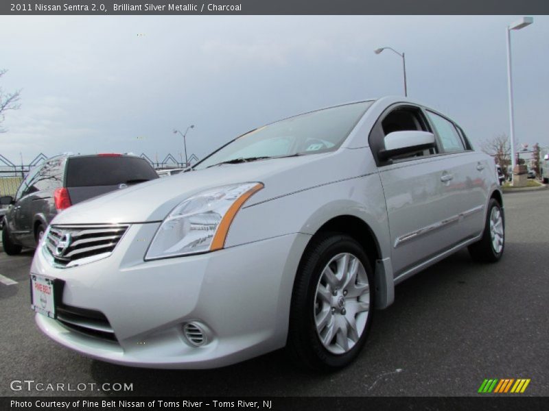 Brilliant Silver Metallic / Charcoal 2011 Nissan Sentra 2.0