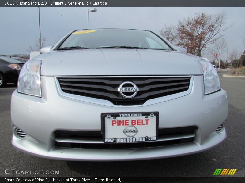 Brilliant Silver Metallic / Charcoal 2011 Nissan Sentra 2.0