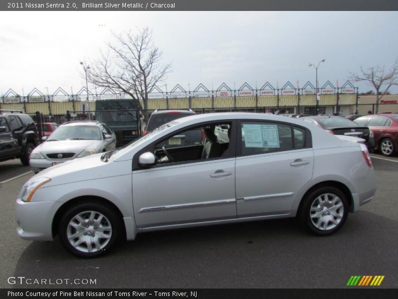 Brilliant Silver Metallic / Charcoal 2011 Nissan Sentra 2.0