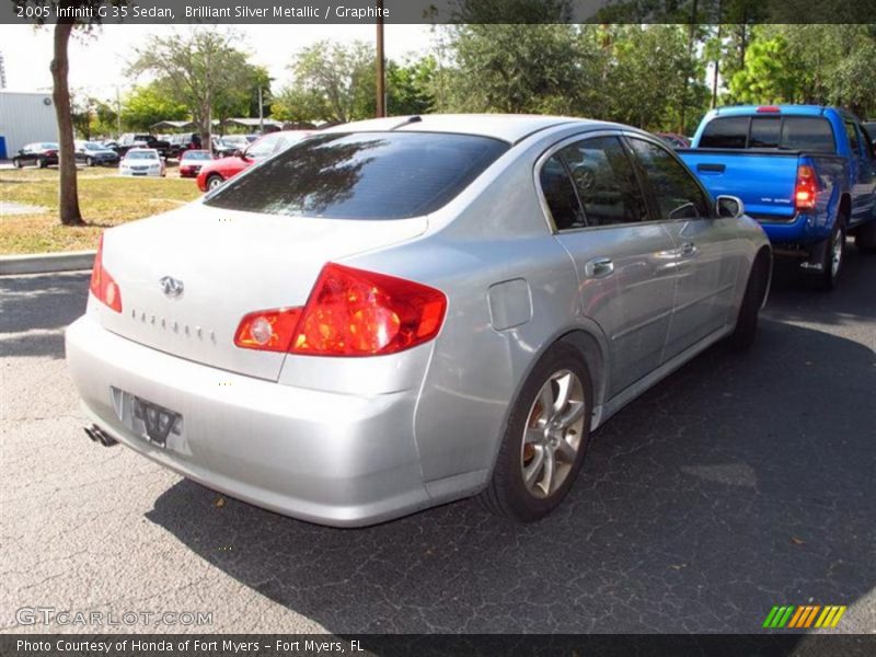 Brilliant Silver Metallic / Graphite 2005 Infiniti G 35 Sedan