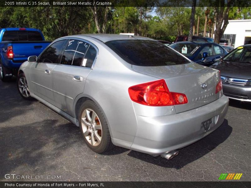Brilliant Silver Metallic / Graphite 2005 Infiniti G 35 Sedan