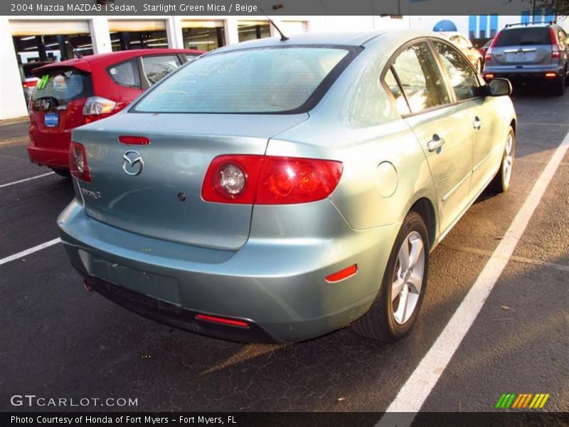 Starlight Green Mica / Beige 2004 Mazda MAZDA3 i Sedan