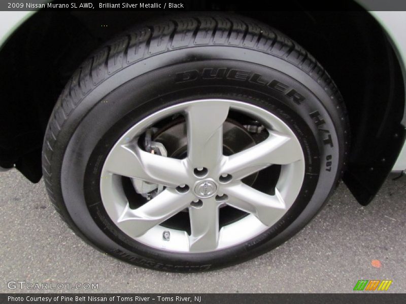 Brilliant Silver Metallic / Black 2009 Nissan Murano SL AWD