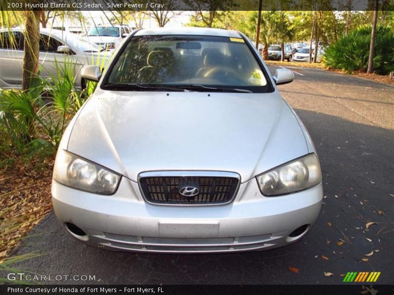 Silver Pewter / Gray 2003 Hyundai Elantra GLS Sedan