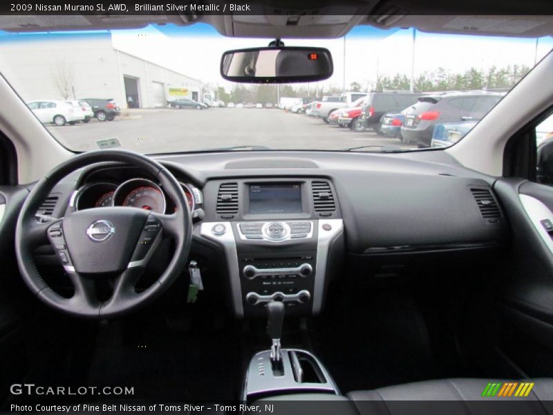 Brilliant Silver Metallic / Black 2009 Nissan Murano SL AWD