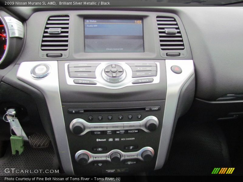 Brilliant Silver Metallic / Black 2009 Nissan Murano SL AWD
