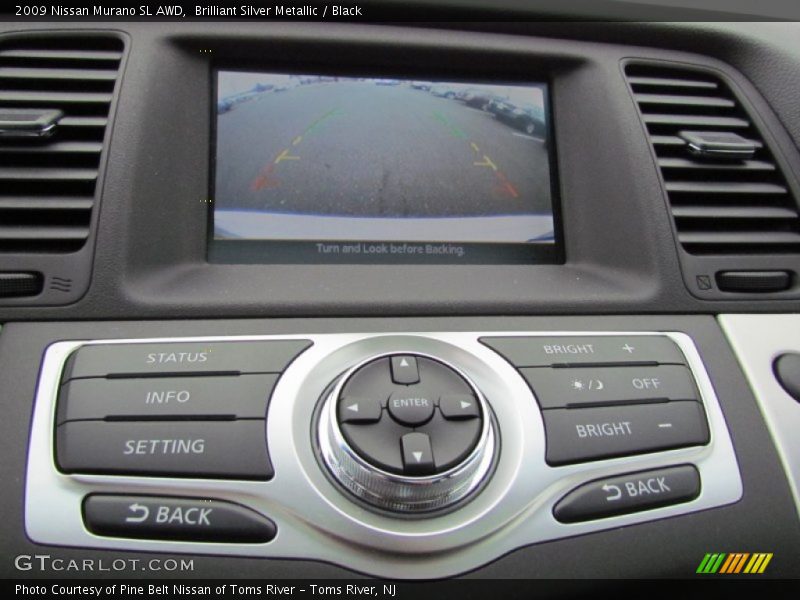 Brilliant Silver Metallic / Black 2009 Nissan Murano SL AWD
