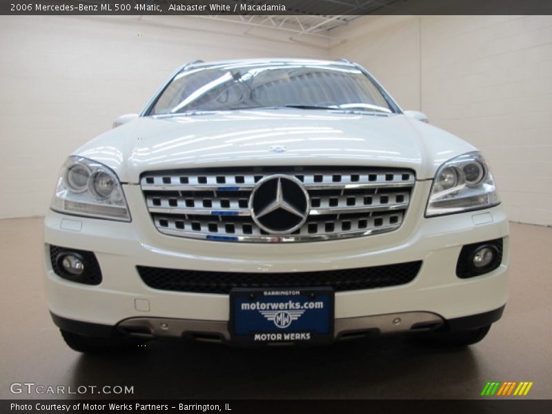 Alabaster White / Macadamia 2006 Mercedes-Benz ML 500 4Matic