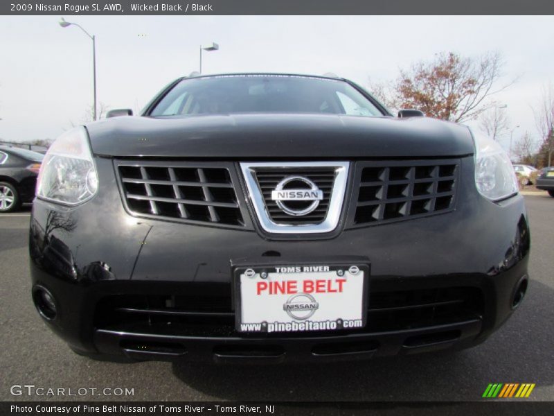 Wicked Black / Black 2009 Nissan Rogue SL AWD