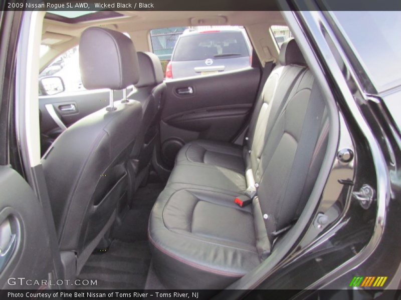 Wicked Black / Black 2009 Nissan Rogue SL AWD