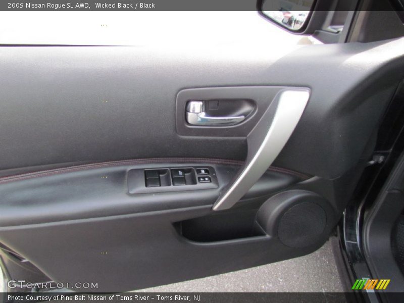 Wicked Black / Black 2009 Nissan Rogue SL AWD
