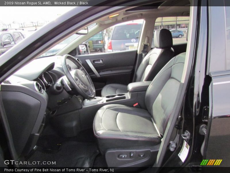 Wicked Black / Black 2009 Nissan Rogue SL AWD