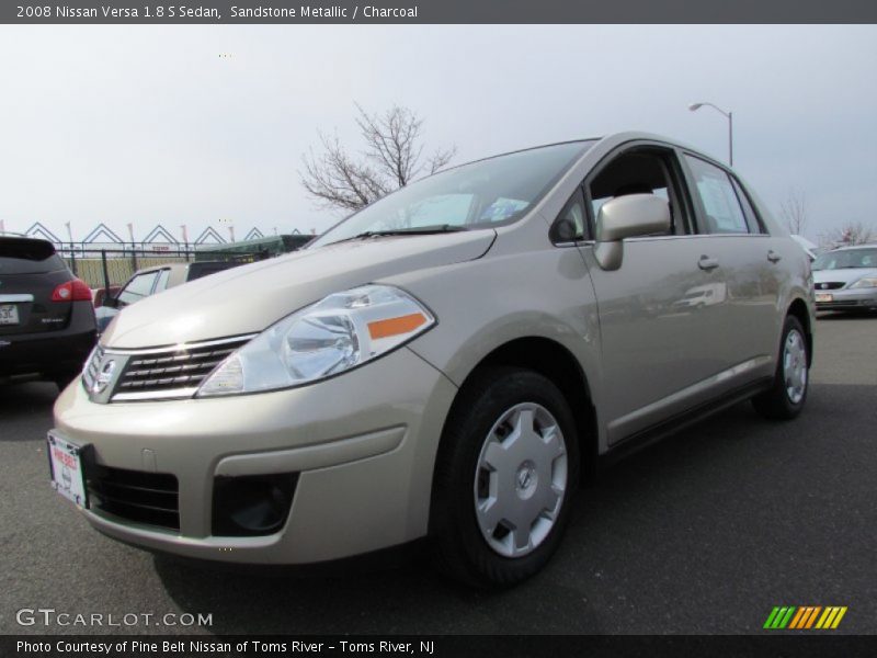Sandstone Metallic / Charcoal 2008 Nissan Versa 1.8 S Sedan