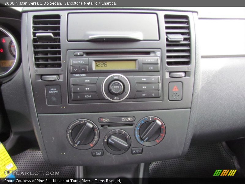Sandstone Metallic / Charcoal 2008 Nissan Versa 1.8 S Sedan
