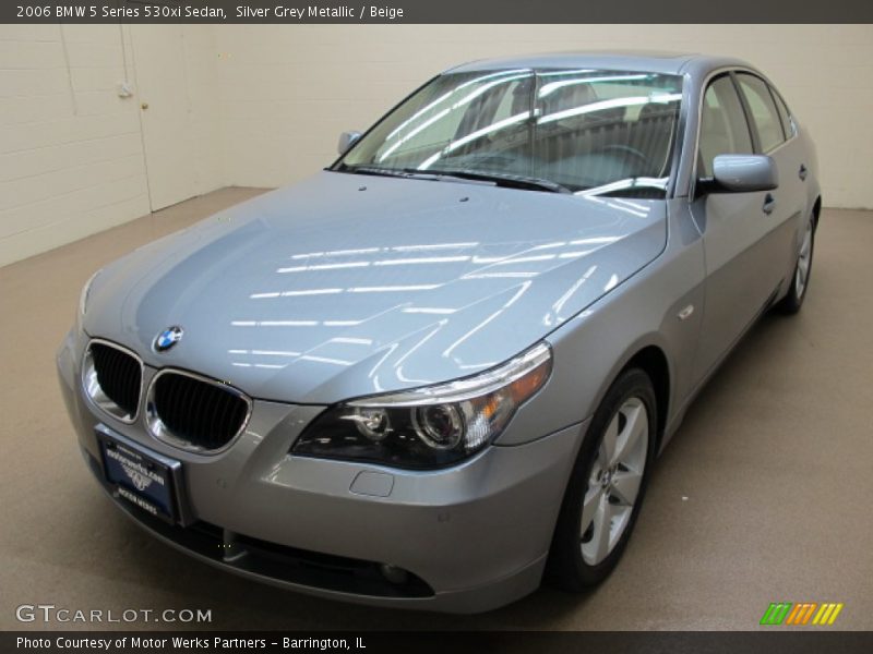 Silver Grey Metallic / Beige 2006 BMW 5 Series 530xi Sedan