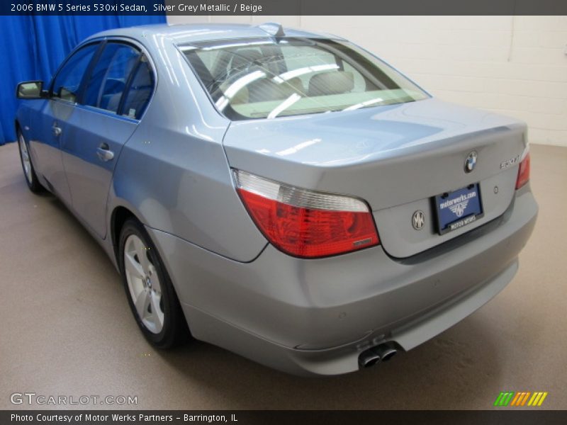 Silver Grey Metallic / Beige 2006 BMW 5 Series 530xi Sedan