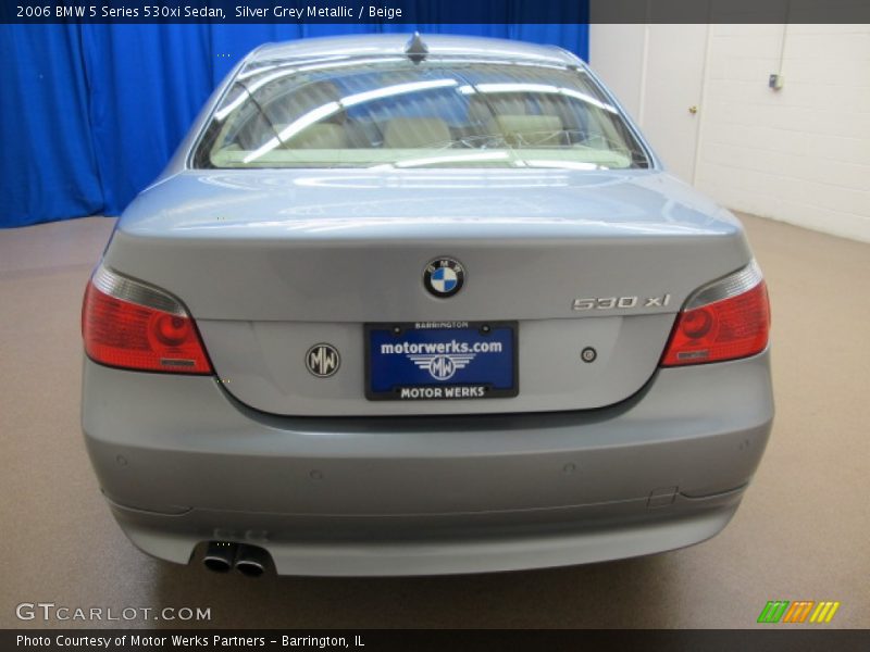 Silver Grey Metallic / Beige 2006 BMW 5 Series 530xi Sedan