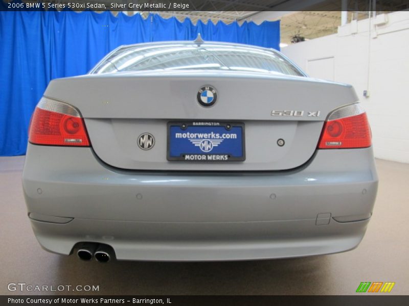 Silver Grey Metallic / Beige 2006 BMW 5 Series 530xi Sedan