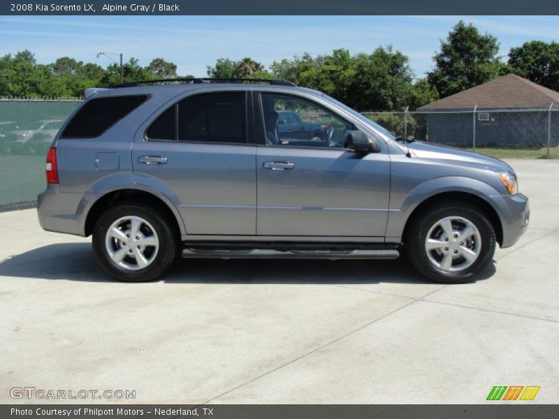 Alpine Gray / Black 2008 Kia Sorento LX