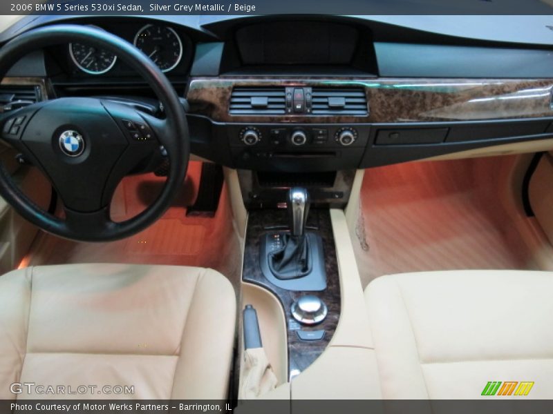 Silver Grey Metallic / Beige 2006 BMW 5 Series 530xi Sedan