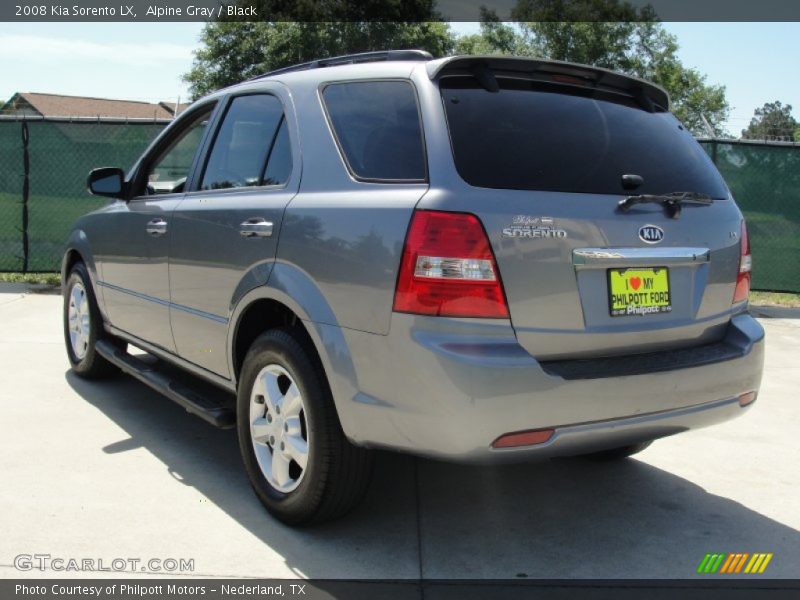 Alpine Gray / Black 2008 Kia Sorento LX