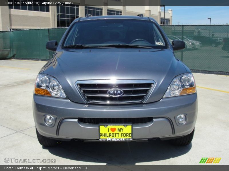 Alpine Gray / Black 2008 Kia Sorento LX