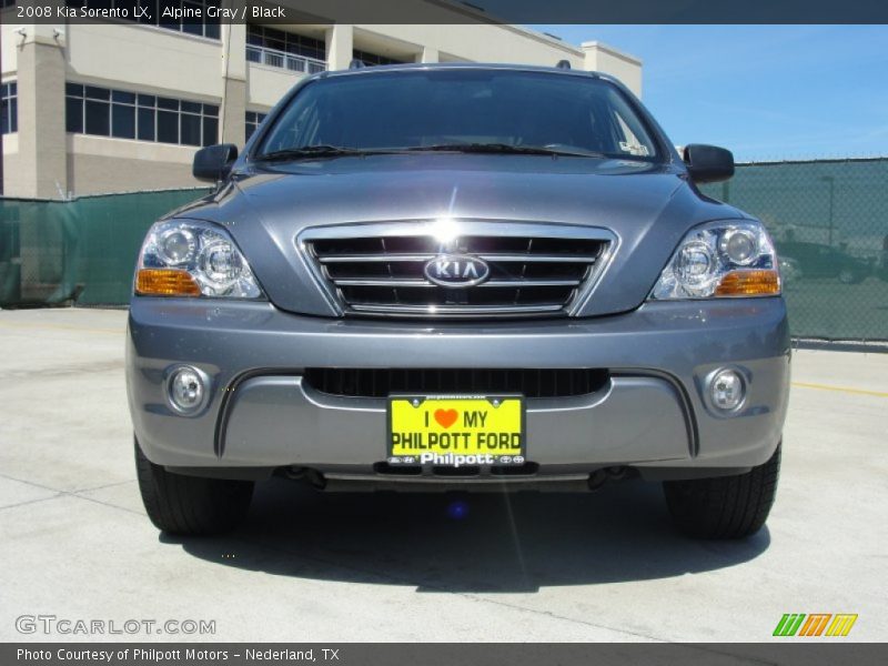 Alpine Gray / Black 2008 Kia Sorento LX