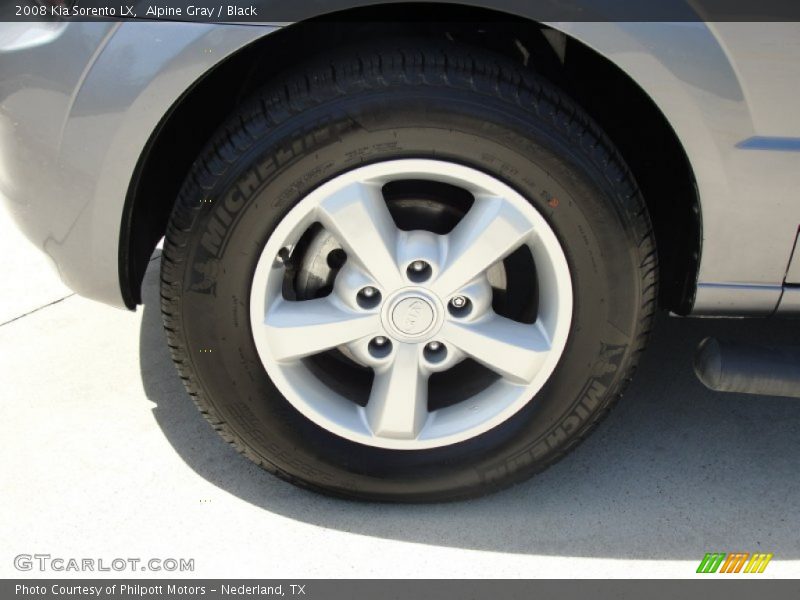 Alpine Gray / Black 2008 Kia Sorento LX