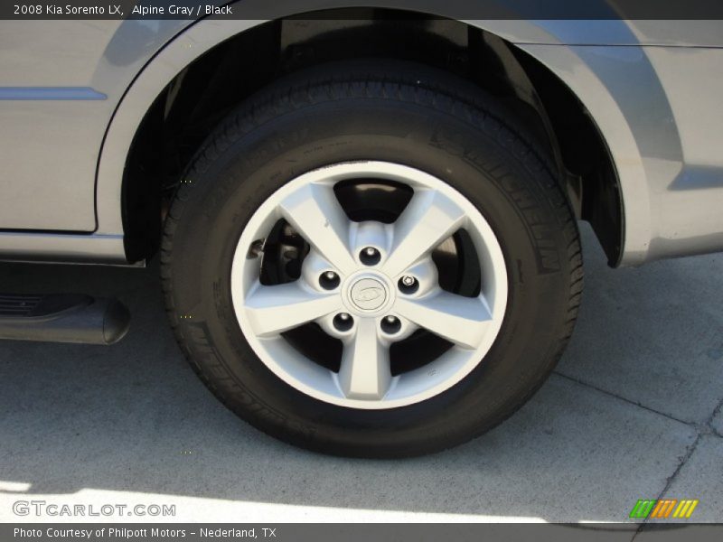 Alpine Gray / Black 2008 Kia Sorento LX