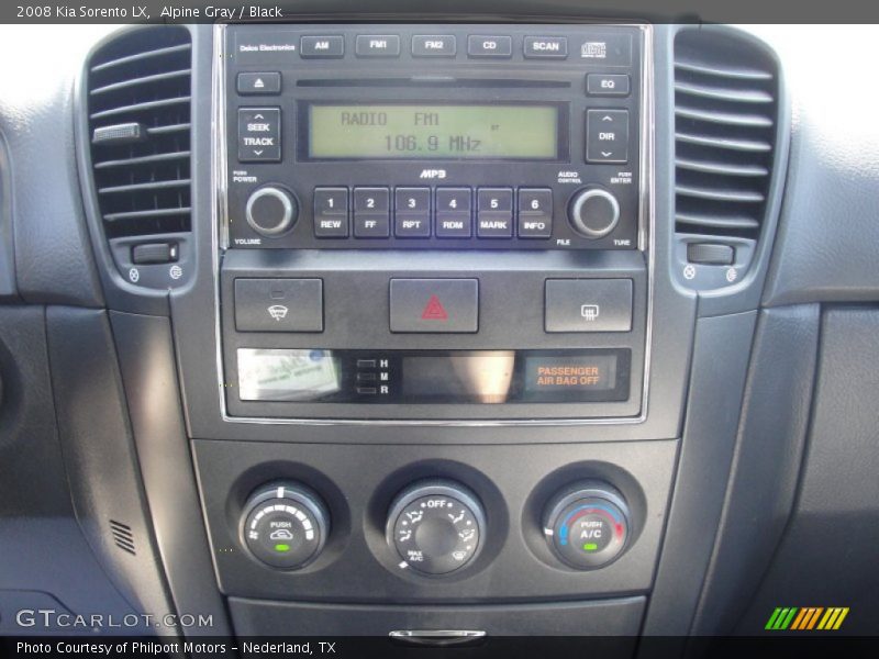 Alpine Gray / Black 2008 Kia Sorento LX